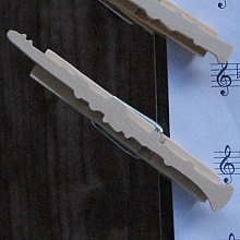 pince à partition clarinette bois massif fait main cadeau musicien clarinettiste